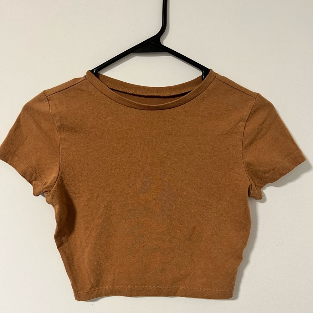 Wild fable brown xs crop top